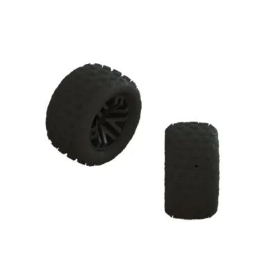 Arrma Granite Grom dBoots Fortress Pre-Glued Tire Set (Black) (4pcs)