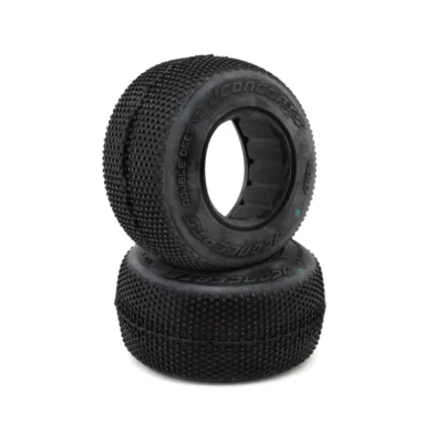 JConcepts Double Dee's V2 1/10 Short Course Truck Tires (2pcs) (Green)