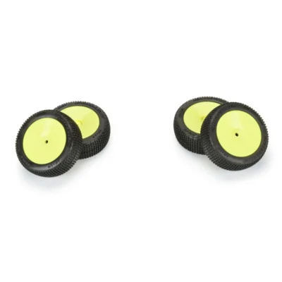 Pro-Line Hole Shot 3.0 Mounted Buggy Tires For Arrma Typhon Grom (Yellow)