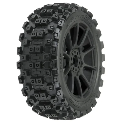 Proline Badlands MX M2 Mounted Buggy Tires w/ Black 17mm Hex Mach 10 Wheels