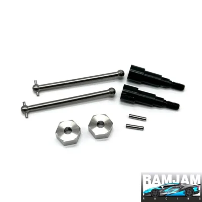RamJam Racing Arrma Typhon/Granite Grom Titanium Rear Axle & Stub Axle Kit