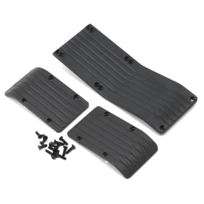 RPM 3-Piece Skid Plate For Traxxas T-Maxx 3.3/E-Maxx (Black)