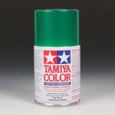 Tamiya PS-17 Metallic Green Lexan Spray Paint (100ml)