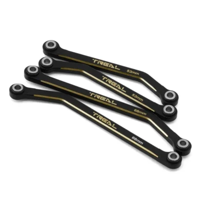 Treal Hobby Brass High Clearance Lower Suspension Links For Traxxas TRX-4M (Black) (4pcs)