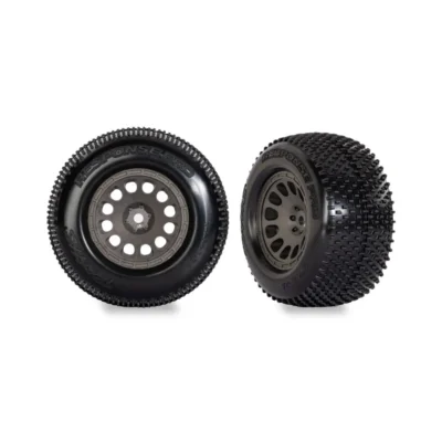 Traxxas Mini XRT Response Pro Pin Tires w/ Gray Wheels (2pcs)