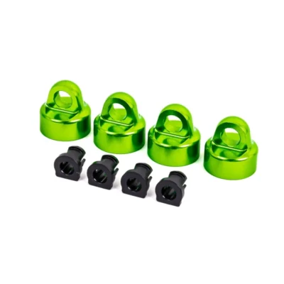 Traxxas Sledge Aluminum GT-Maxx Shock Caps (Green) (4pcs)