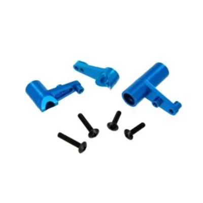 Redcat Racing Blue Aluminum Servo Saver & Bell Crank Set (122057)