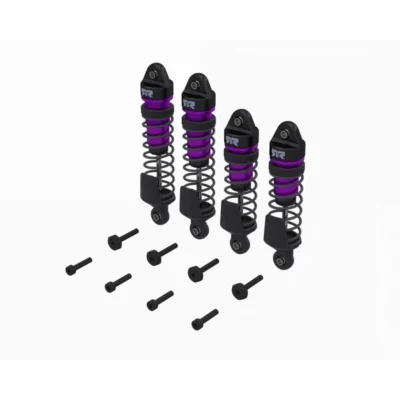 Shock Set, F/R Assembled,700cSt Oil (Purple) (4Pcs) - Mini
