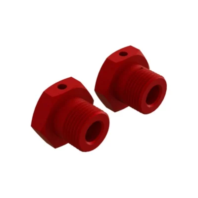 Arrma 17mm Aluminum Wheel Hex (Red) (2pcs) (ARA310904)