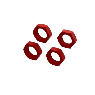 Arrma 8S 24mm Aluminum Wheel Nut (Red) (4pcs)
