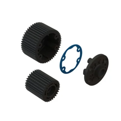 Diff Case and Idler Gear Set (47/29T, 0.8M) (BLUE)