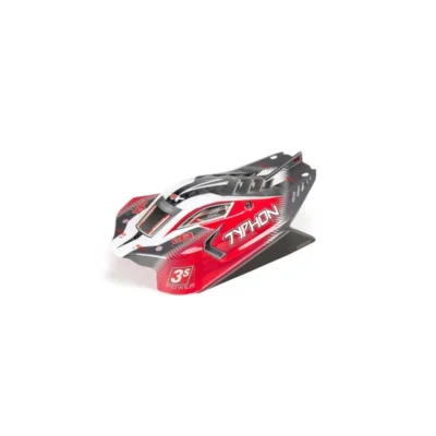 Arrma Typhon 3S/Mega Painted Body w/ Decals (Red)
