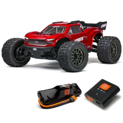 Arrma 1/10 Vorteks 4x2 Boost Mega 550 Brushed RTR Stadium Truck w/ Battery & Charger (Red)