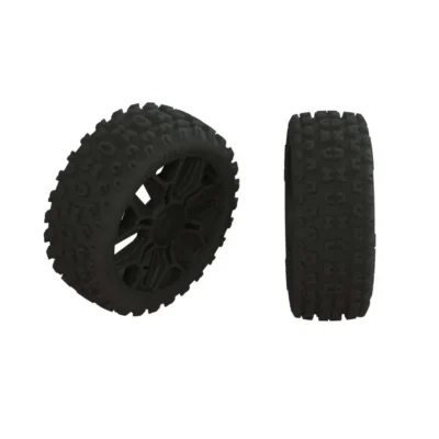 Arrma dBoots '2Ho' Premounted 1/8 Buggy Tire Set (Gun Metal) (2pcs)