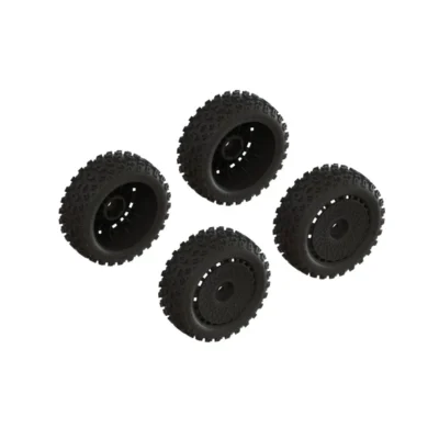 Arrma Typhon Grom dBoots '2-HO' Tire Set Glued (Black) (4pcs)