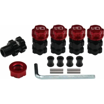 Hot Racing Aluminum Heavy Duty 17mm Hex Hubs For Arrma 1/10 4x4 (10mm Offset)