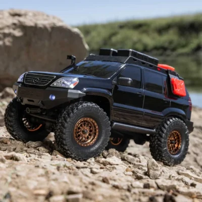 Axial SCX24 Lexus GX 470 1/24 Scale 4x4 Mini RTR Rock Crawler Brushed (Black)