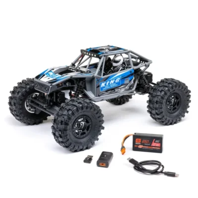 Axial UTB18 Capra 4WS 1/18th Scale 4x4 RTR Mini Rock Crawler (Blue)