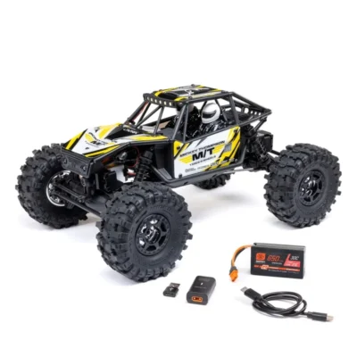 Axial UTB18 Capra 4WS 1/18th Scale 4x4 RTR Mini Rock Crawler (Yellow)