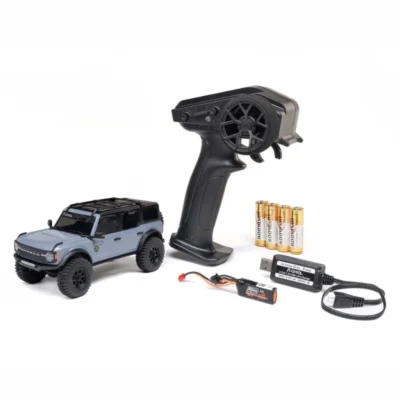 Axial SCX30 Ford Bronco 1/30 Scale RTR Micro Rock Crawler w/ Battery & Charger (Gray)