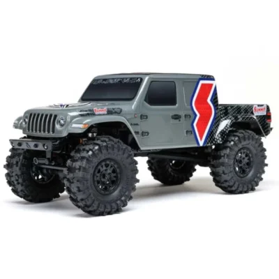 Axial SCX24 Summit Racing Jeep Gladiator 1/24 Scale 4X4 RTR Rock Crawler RTR (Gray)