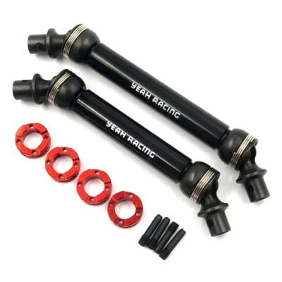 Yeah Racing Axial SCX10 III HD Steel Front & Rear Center Drive Shaft Set (Black)