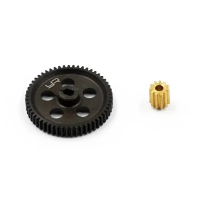 Yeah Racing Steel 55T Spur Gear w/ 11T Pinion For Axial SCX24 (AXSC-074)