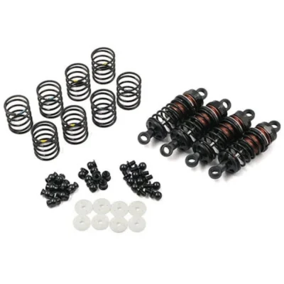 Yeah Racing Aluminum Big Bore Go 55mm Damper Set 4pcs for 1/10 RC Touring Car Black BBG-0055BK