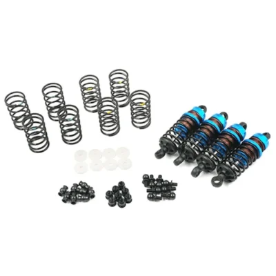 Yeah Racing Aluminum Big Bore Go 55mm Damper Set 4pcs for 1/10 RC Touring Car Blue BBG-0055BU