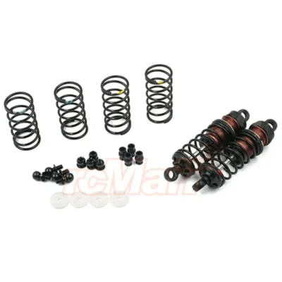 Yeah Racing Aluminum Big Bore Go 65mm Damper Set 2pcs Black BBG-0065BK