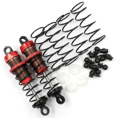 Yeah Racing Aluminum Big Bore Go 70mm Damper Set 2pcs Red BBG-0070RD