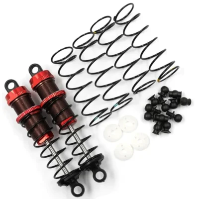 Yeah Racing Aluminum Big Bore Go 80mm Damper Set 2pcs Red BBG-0080BRD