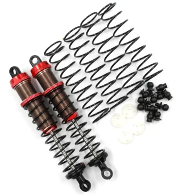 Yeah Racing Aluminum Big Bore Go 100mm Damper 2pc Red (BBG-0100RD)