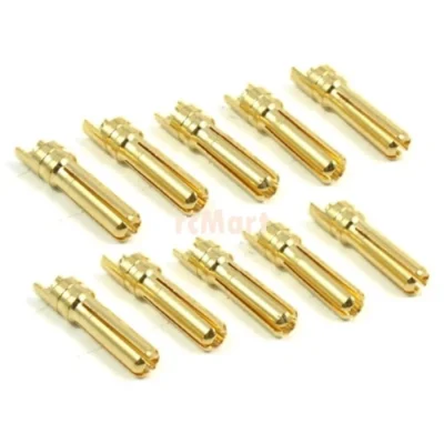 Yeah Racing 4mm High Current Connector Set (Male Banana Plug x 10) (BC-0010)