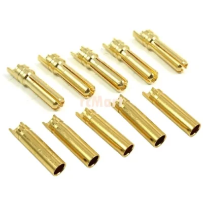Yeah Racing 4mm High Current Connector Set (Banana Plug) (Male x 5 + Female x 5) BC-0012