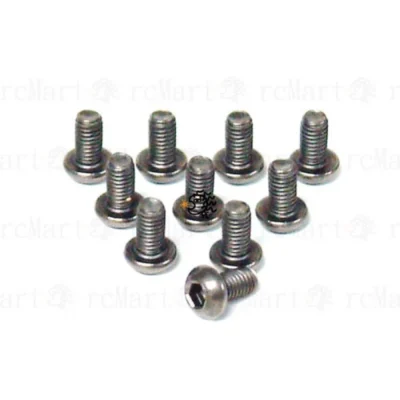 Yeah Racing Titanium Hex Socket Button Head Screws M3x6mm (BHP-306)