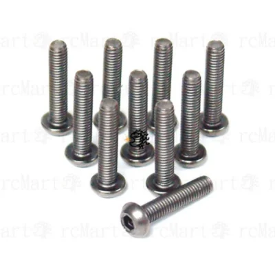 Yeah Racing Titanium Hex Socket Button Head Screws M3x15mm (BHP-315)