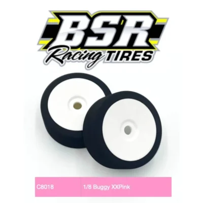 BSR 1/8 Buggy Foam Tires XXPink (30-35) (C8018)