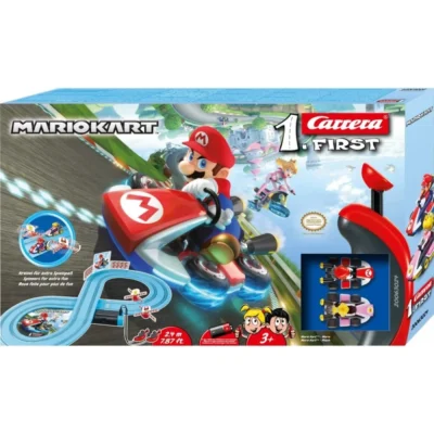 Carrera First Mario Kart Slot Car Racing Track Set (Mario vs Peach)