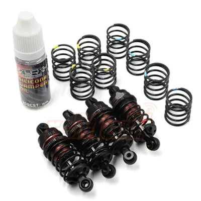 Yeah Racing QUTUS Challenger 50mm Damper Set for 1/10 RC Touring M-Chassis Car Black