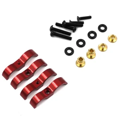 Yeah Racing DDP Shock Replacement Mounting Hardware (Red) DDP-005RD