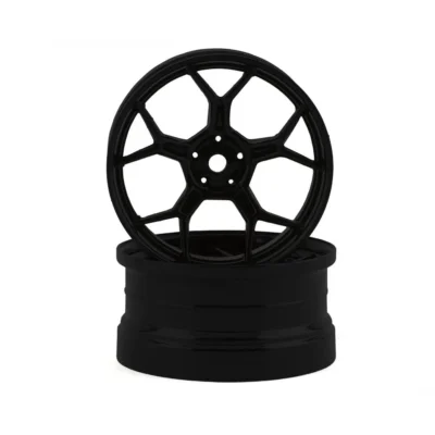 DS Racing Feathery Split Spoke Drift Rim (Matte Black) (2) (6mm Offset) w/12mm Hex