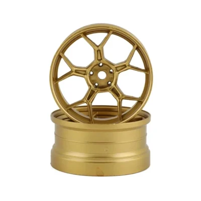 DS Racing Feathery Split Spoke Drift Rim w/ 12mm Hex (Gold) (2) (6mm Offset)