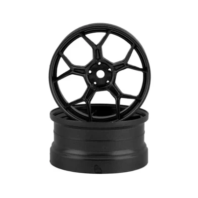 DS Racing Feathery Split Spoke Drift Rim w/ 12mm Hex (Gunmetal) (2) (6mm Offset)