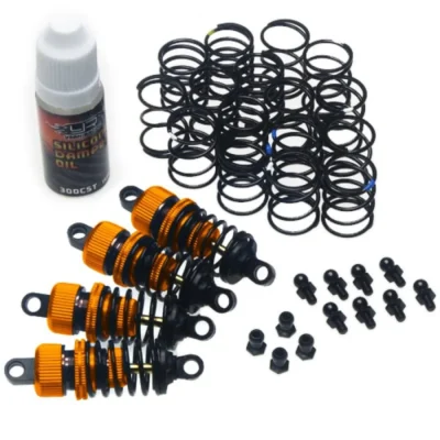 Yeah Racing Shock-Gear 50mm Damper Set for 1/10 RC Touring M-Chassis Car Orange DSG-0050OR