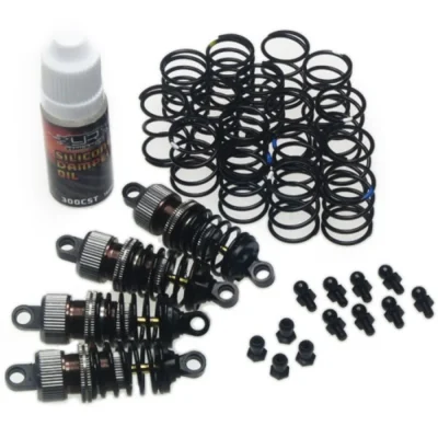 Yeah Racing Shock-Gear 55mm Damper Set for 1/10 RC Touring Car (Gun Metal)