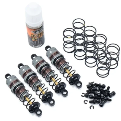 Yeah Racing Shock-Gear 60mm Gun Metal Aluminum Damper Set For 1/10 RC Off Road Car (DSG-0060GM)