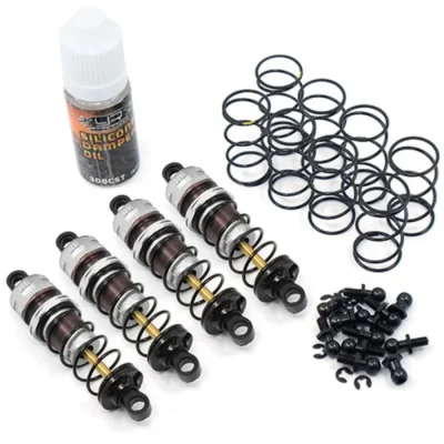 Yeah Racing Shock-Gear 60mm Silver Aluminum Damper Set For 1/10 RC Off Road Car (DSG-0060SV)