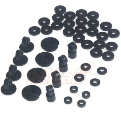 Yeah Racing Damper Piston Head End Spring Cup Parts Set For Shock-Gear DSG-PA