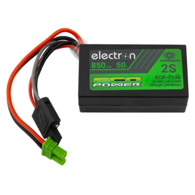 Ecopower "Electron" 2s 50c Intelligent Lipo Battery W/ec2 Connector (7.4v/850mah) (For: Losi™ Minis)